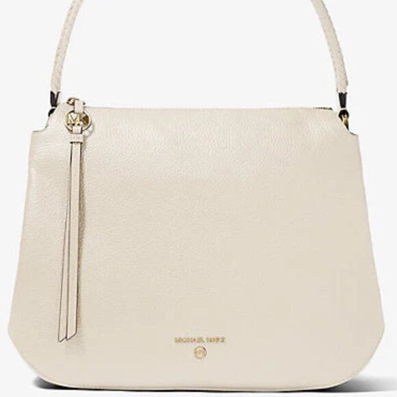 Michael Kors Pale Pink Pebbled Leather Shoulder Bag, “Grand”, NWT!